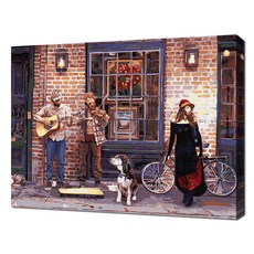 Ecosol 自助油畫 27色風景畫 DIY名畫繪製 40 x 50 cm, 曼哈頓練習曲