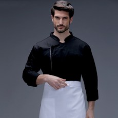 GOWNII網狀7分彈性廚師服修身款