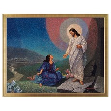 이요한 화백 캔버스 성화 27 마리아에게 나타나시다 2, 골드3