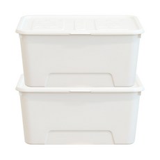 Bono House 頂袋生活箱 52L, 2個, 白色