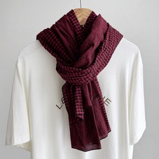 Vavisoo Nine 混棉格紋圍巾
