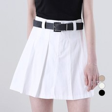Awesomearound 女款附腰帶百褶短裙