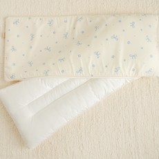 포몽드 생크림 모달 논슬립 와이드베개, 리본블루