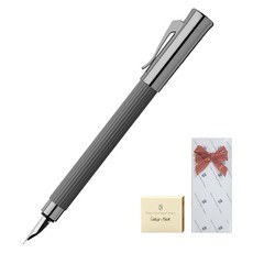 GRAF VON FABER-CASTELL Tamisio鋼筆 +墨盒禮品套件, 石灰色（鋼筆）, F