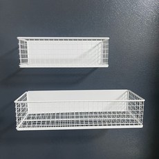 현관문 자석선반 소형 + 대형 세트, 화이트, 1세트