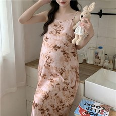 데이소이 끈나시 편안한 임부 홈웨어 원피스
