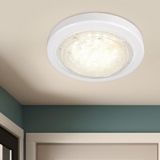 원하 EL 아크릴 원형 방습형 플리커프리 직부등 LED 20W, 주백색, 1개