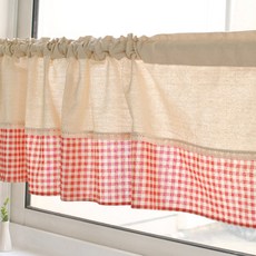 Maket Gamseong 溫馨格紋小窗簾, 類型8