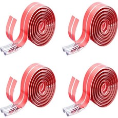 布羅皮克 圓角型邊角保護條, 4個, 透明