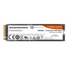 씨게이트 파이어쿠다 530 M.2 NVMe SSD, ZP500GM3A013, 500GB