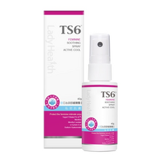 TS6 護一生 沁涼舒緩噴霧 水感清涼 雙效薄荷涼感因子 清新木質香調 私密肌膚適用, 40g, 1瓶