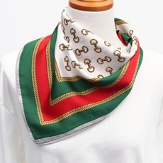 딥톡 배색 패턴 쁘띠 스카프 DT0581