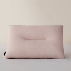 Ella 記憶棉枕頭 + 專用枕頭套組, 粉紅色(枕頭), 米色(枕頭套)