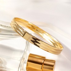 골드팡 여성용 18K 플렉시 블메쉬 스네이크 뱅글 팔찌 + 쇼핑백