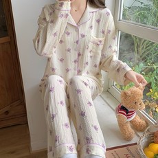 스타일컨택트 여성용 긴팔 잠옷 세트 SP-5117-5