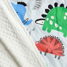 히요코베이비 유아용 순면 소프트코튼 극세사 블랭킷, 쥬라기