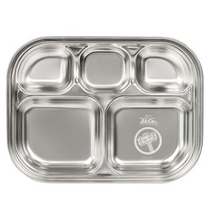 LiLFANT 幼兒用漫威索爾5格不鏽鋼餐盤, 1個, 單一顏色, 單品