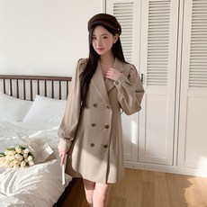 린다샵 여성용 크레오 카라 벨트 트렌치 원피스 cpops8405k2c