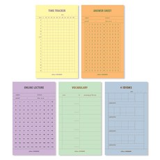 second mansion Plan Memo Pad V 2 學習套組 5, 1套, 混合顏色