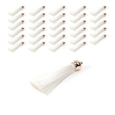 Home&Life 鍍金流蘇, 白色, 30個