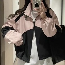 PEONIST 雙色休閒防風拉鍊外套