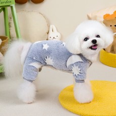 PASTEL PET 寵物夜光超細纖維連身衣, 1個, 藍色