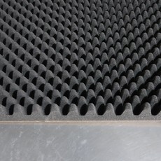 엔큐브 비접착 비난연 계란판 스펀지 방음재 500 x 500 x 25 mm, 블랙, 20개