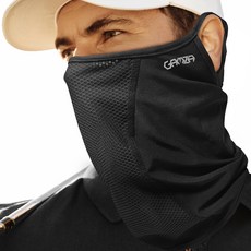 GAMZA 防紫外線運動口罩 M2, 黑色, 1個