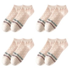 소니오 여성용 러브데이 발목 양말 4켤레 세트