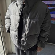 基本款短版高領鋪棉外套