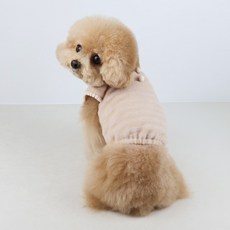 Grooming Dog 狗狗上衣 Milky 抓皺針織衫, 米色, 1個