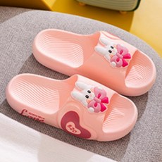 데이소이 하트 리본 토끼 거실화, 핑크, 1개