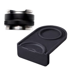 COVING 雙面無柄不鏽鋼過濾器 58mm+轉角式不鏽鋼過濾器墊組, 過濾器(黑色), 1組