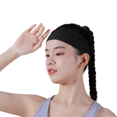 오브엘 簡約髮帶, 2個, 黑色