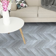 시트나라 可撕除地板貼紙 RRSF-036, 人字紋灰色