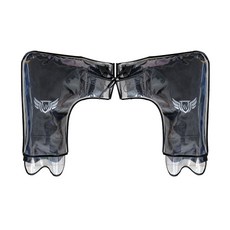 ARYKO 摩托車天鵝絨騎士手把套 + 防雨罩 S, 1套, 黑色