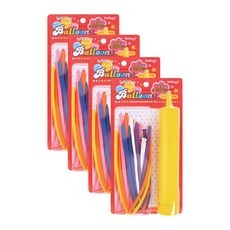 kumhong 魔術氣球 15入 + 迷你打氣筒組合, 隨機出貨(氣球), 4套
