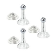 點綴居家粉彩休息室無孔自粘磁鐵門吸透明, 3個