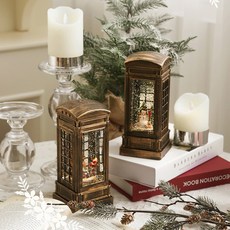 JINSIM DESIGN 拜恩金古董公用電話盒音樂盒, 02 拜恩公用電話雪人