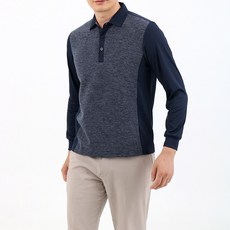 男士彈性高爾夫翻領T恤 KRMB15