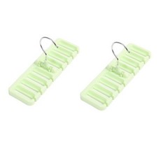 TP生活用品多用途皮帶架, 綠色, 2個