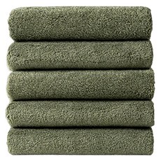 COTTON CLOUD 飯店毛巾 200g 40支 精梳棉, 5條, 開心果色