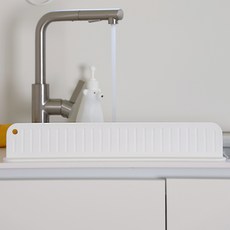 블루버킷 실리콘 싱크대 물막이, 1개, 화이트