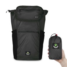 4monster 一體式折疊超輕背包 32L, 黑色
