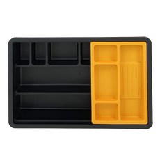 Tucobi Raum Obline 桌面托盤, 1組, 黑色(收納盤)+橘色(層架)
