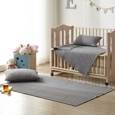 보드래 로다 피그먼트 낮잠이불세트, 그레이