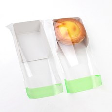아이엔피 사각 쿠키 6호 받침 막힘형 6.5 x 6.5 x 2 cm + 접착 OPP 봉투 9 x 15 + 4cm 세트, 화이트(받침), 50세트