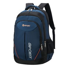 Sport 旅行雙肩包, 藍色, 可裝A4雜誌/平板/筆電, 50 x 33 x 18cm