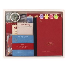 Hayeongine 每日手帳裝飾套組, 紅色, 1套