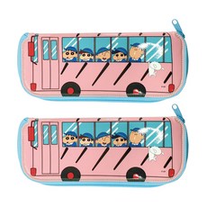 LE BARN 蠟筆小新圖案多功能餐具收納袋, 2入, 混色